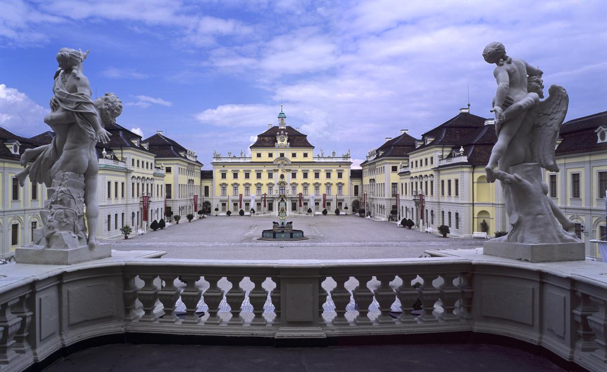 View from the new to the old central building