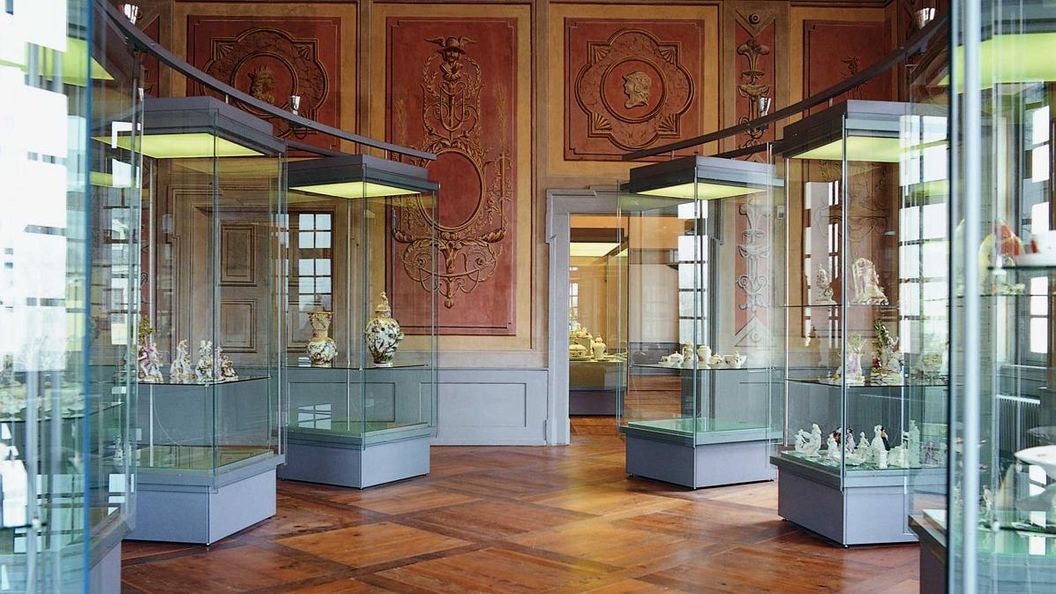 View of the ceramics museum at Ludwigsburg Residential Palace