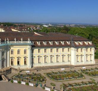 New central building with mansard roofs at Ludwigsburg Residential Palace