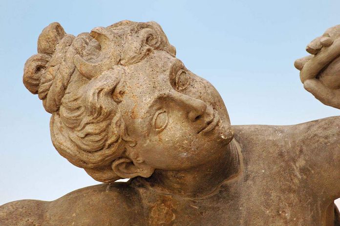 Residenzschloss Ludwigsburg, Kopf einer Skulptur im Lapidarium