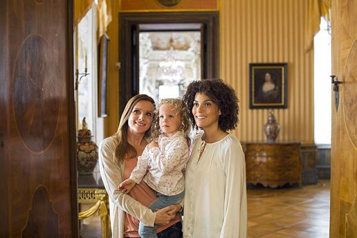 Residenzschloss Ludwigsburg, Besucherinnen im Schloss