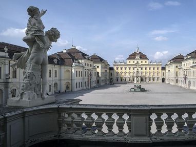 Residenzschloss Ludwigsburg, Blick von Balkon